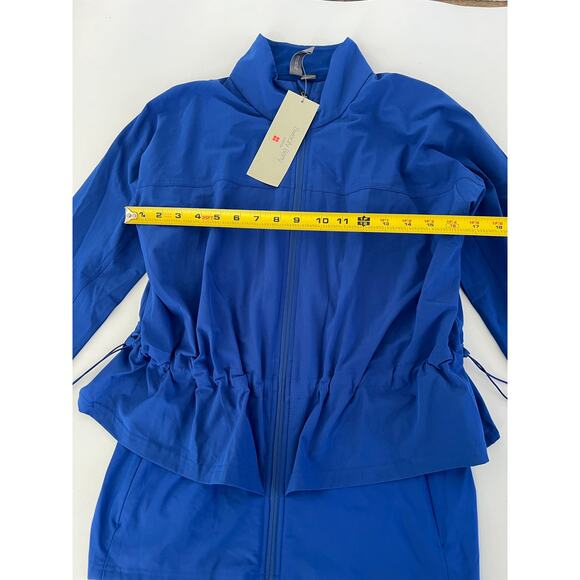 NWT Sweaty Betty Womens Size 6 Blue Fast Lane Zip Up Running Jacket Athleisure - Picture 5 of 16